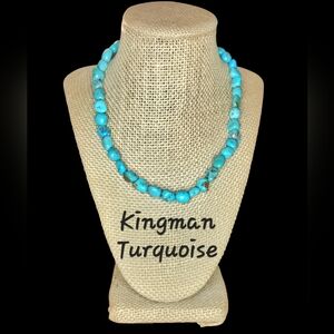 Kingman Turquoise Nugget Necklace